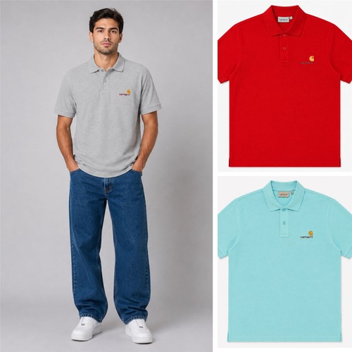 Carhartt wip script logo polo - carhartt,
