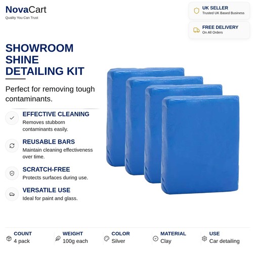 Car clay bars 4 - clay, pack