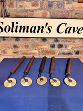 Bookbinding Brass Roll Finishing Gilding Antique Tools Pattern Wheel Set Of 5