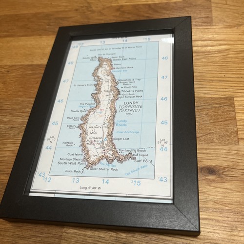 Lundy island ordnance survey - lundy,