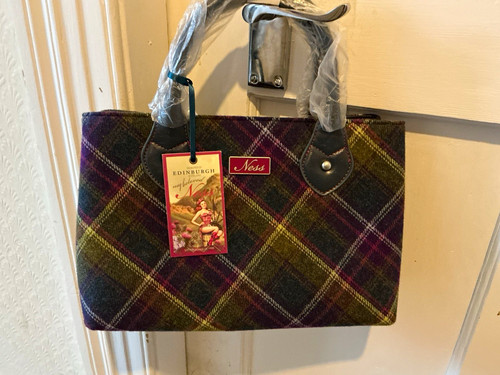 Ness tweed plaid - plaid, tote