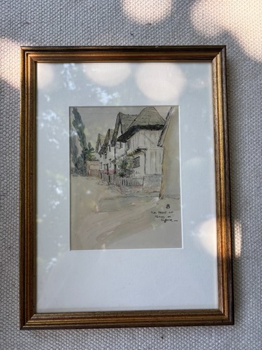 Original 1911 watercolor - original,