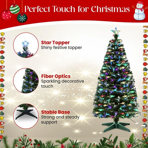 4ft fibre optic - optic, christmas
