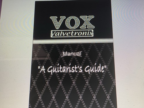 Vox valvetronix manual digital - vox,