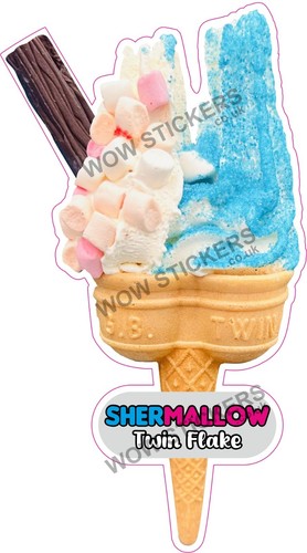 Ice cream van sticker - , twin