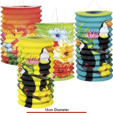 4 TROPICAL BIRD & FLORAL