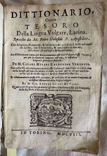 OVERO DICTIONARY TREASURE OF THE LATIN VULGAR LANGUAGE PIETRO GALESINI MANUZIO 608