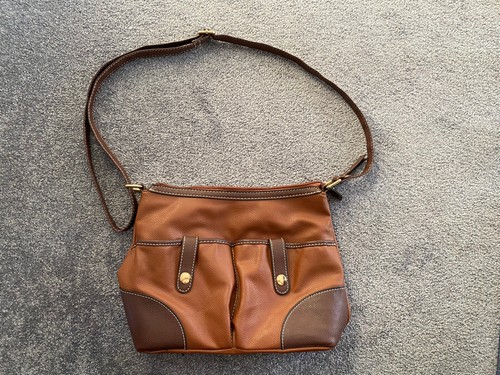 Womens brown shoulder bag - brown,