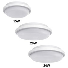 LED Round Surface Mount FLUSHLIGHT BULKHEAD Ceiling Light IP54 Bathroom Porch 
