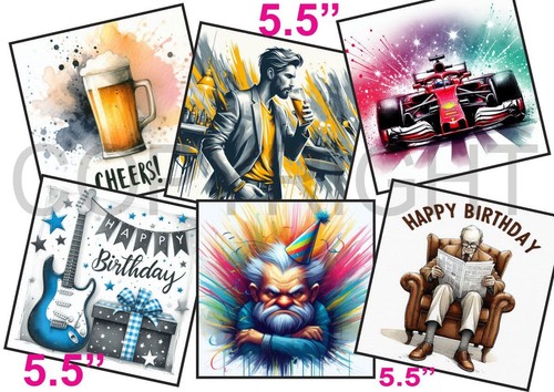 Card toppers 5 - card, 5.5"