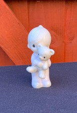 Vintage ENESCO Precious Moments " Jesus loves me " Ornament - 1982 .