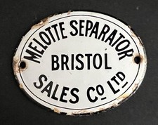 MELOTTE CREAM SEPARATOR BUTTER CHURN VINTAGE KITCHENALIA ADVERTISING ENAMEL SIGN