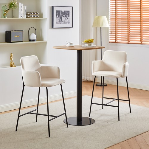 2pcs velvet bar stools - velvet,