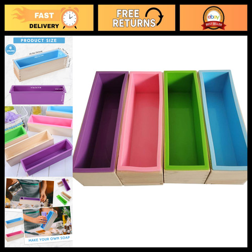 Pcs silicone soap molds with - 4,