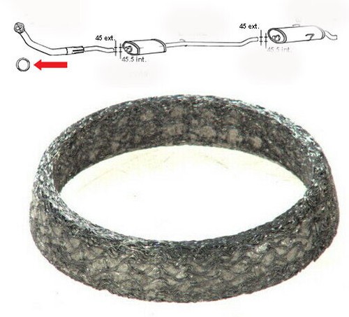 Exhaust gasket for peugeot 205 - exhaust,