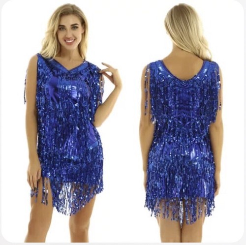 Women neck sequin fringe - women's,