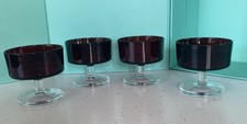 Set Of 4 Vintage Luminarc