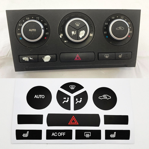 White lettering button repair - white,