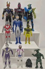 Ultraman Kaiju Sofubi Vinyl Figure Bundle X 10 Bandai Tiga Godzilla Cosmos #8