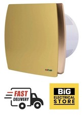 100mm  4 Inch Bathroom Extractor Timer Fan Brass / Gold