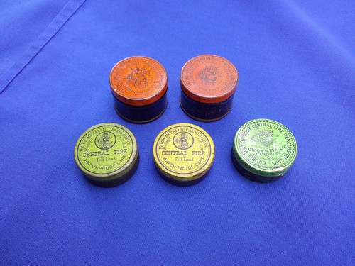 Empty percussion cap tins - empty,