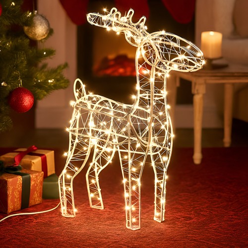 Christmas reindeer light - christmas, up