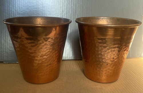 Pair vintage hammered - pair,
