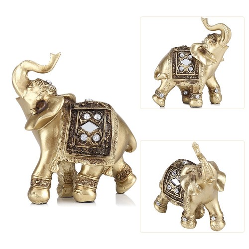 Agold color elegant elephant - color,