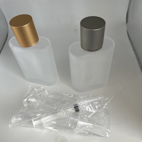 2pc empty refillable glass - empty,
