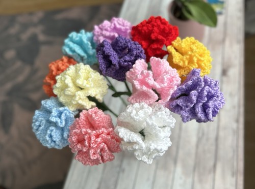 Crochet carnations flowers - crochet,