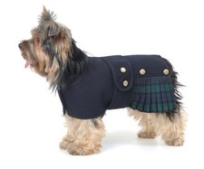 FACTORY SECOND - KILT DOG COAT. CHOICE OF 2 TRADITONAL TARTANS. MADE IN THE UK
