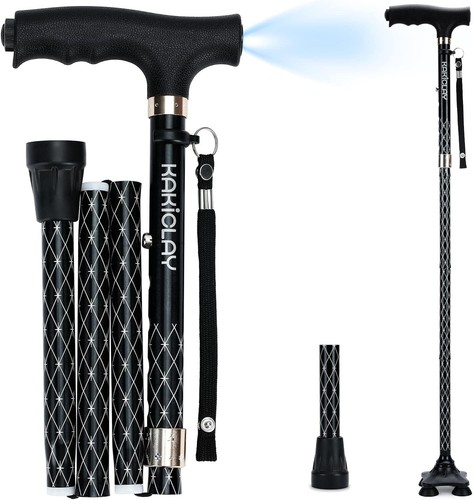 Kakiclay folding walking cane - walking,