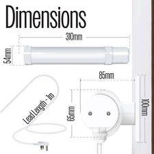 Prem-I-air Tubular Heater 45W,80W,135W,180W For Kitchen, Orangery , Conservatory