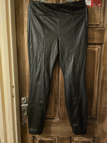 Zara black faux leather - zara,