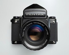 Pentax 6x7 Medium Format Camera + SMC 105mm f2.4 Takumar. Film Tested Beautiful.