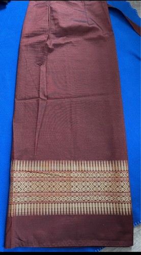 Thai silk wrap skirt ankle - silk,