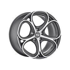 MSW Avantgarde 82 Alloy Wheel 18x8 ET40 5x100 Matt Gunmetal Full Polished 63....