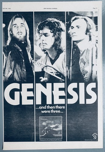 Genesis 1978 vintage poster - uk,
