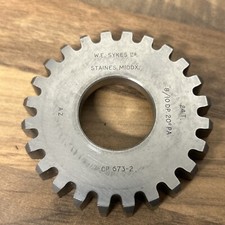 Gear Shaper Cutter W E Sykes Ltd 24 Teeth 8/10 DP