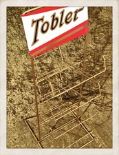 Rare Sweets & Tobacco Shop Counter Display Stand TOBLER 1970s Vintage Retro. VGC