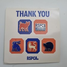 Set of 5 RSPCA Pin Badges -