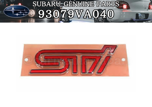 Subaru genuine wrx sti - genuine,