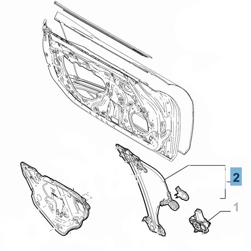 Offside window regulator - regulator,