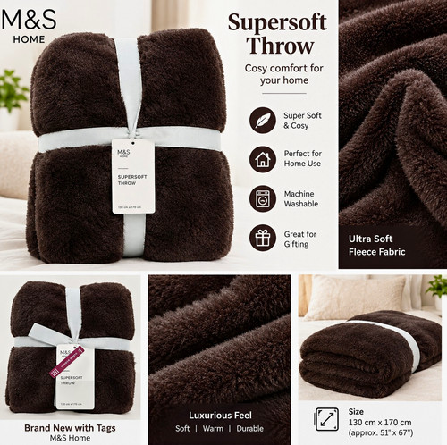 Home supersoft fleece - m&s,