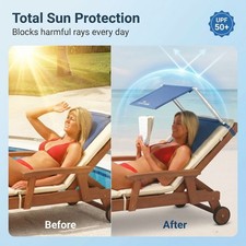 Lounger sun shade canopy /w