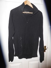 Ortovox Men's Merino Wool Black Long Sleeve top EU Size L