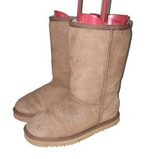 LFA Love From Australia, Sheepskin/Shearling Mid Calf Boots, Tan Size 5