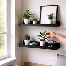 Set of 2 Floating Wall Shelves