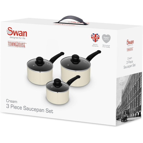 Piece cream saucepan - 3, set
