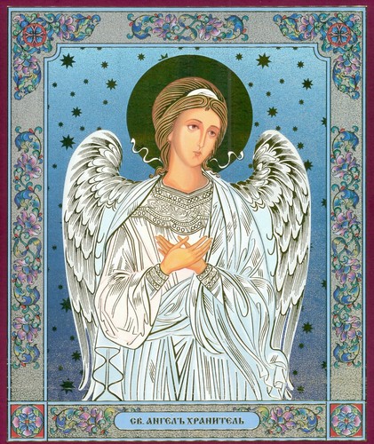 Guardian angel christian icon - angel,